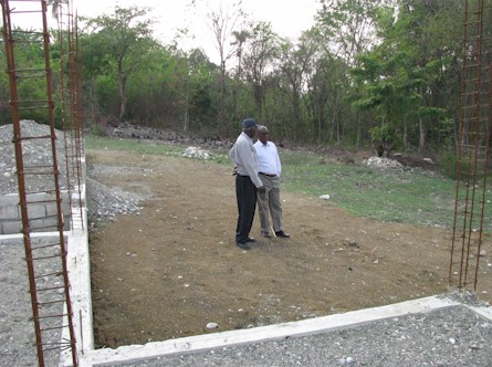Foundations for a new orphanage at Pernal