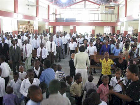 Worship Service at Pernal